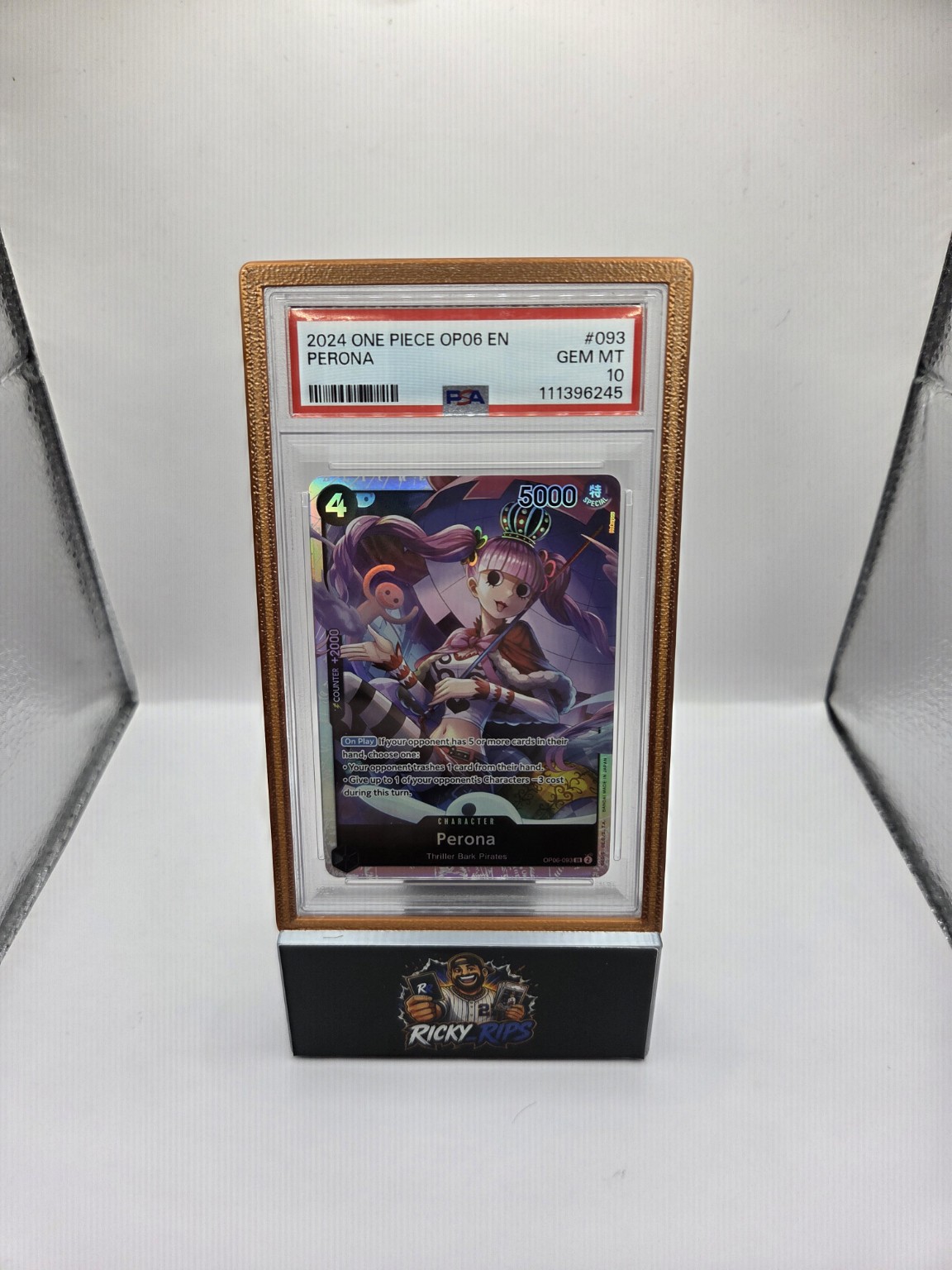 Perona OP06-093 Alternate Art — PSA 10