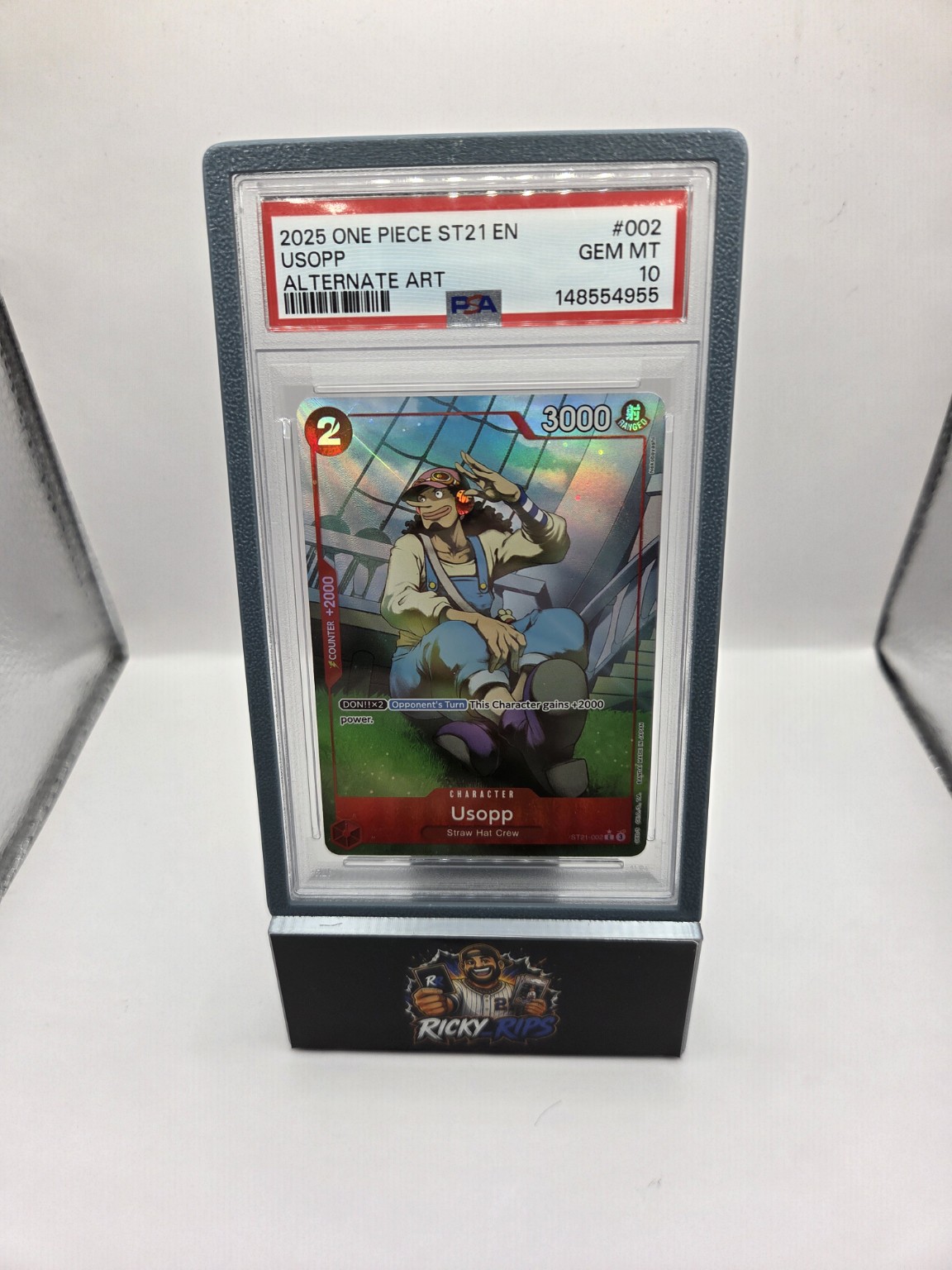 Usopp ST21-002 Alternate Art — PSA 10