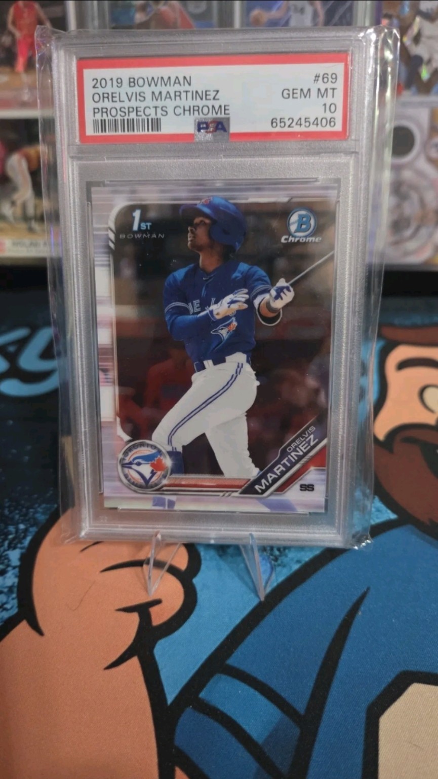 2019 Bowman Chrome Prospects Orelvis Martinez #69 PSA Gem MT 10